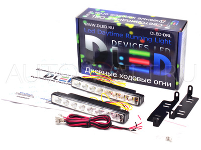Дневные ходовые огни DRL-55 SMD3528-SMD1210 3W