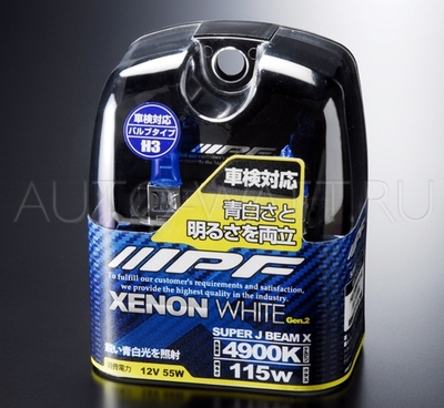 Газонаполненные лампы H3 - IPF XENON WHITE SUPER J BEAM 4900K