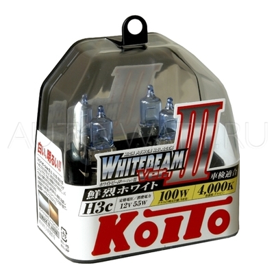 Газонаполненные лампы H3 - Koito Whitebeam ||| C 4000K