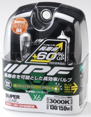Газонаполненные лампы H4 - IPF SPARKLING WHITE 3000K Long Life