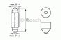 Лампа галогенная C10W 41mm - Bosch 6V 10W