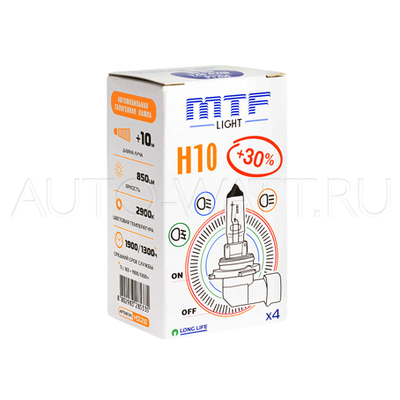 Лампа галогенная H10 - MTF 12V 42W 3000K