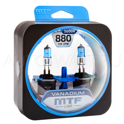 Лампа галогенная H27 800 - MTF Vanadium 12V 27W 5000K