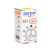 Лампа галогенная H27 881 - MTF 12V 27W 3000K