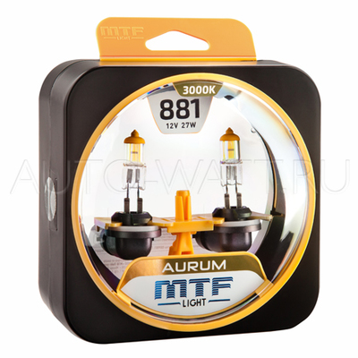 Лампа галогенная H27 881 - MTF Aurum 12V 27W 3000K