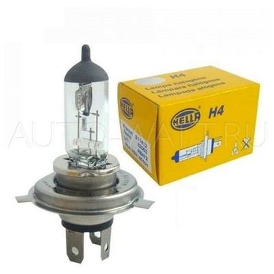 Лампа галогенная H4 - Hella Long Life 60/55W 12V