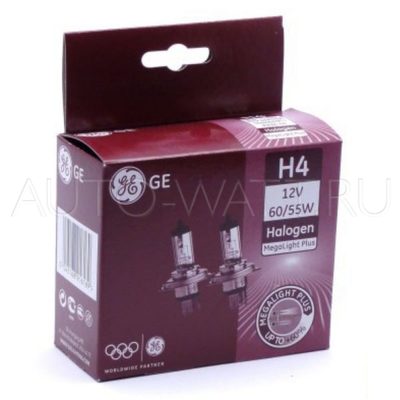 Лампа галогенная H4 - GE Megalight Plus +60
