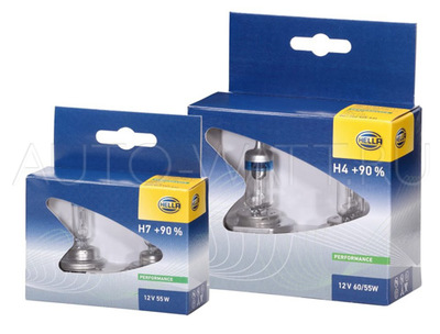 Лампа галогенная H7 - Hella +90% 55W 12V