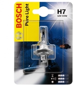 Лампа галогенная H7 - Bosch Pure Light 55W