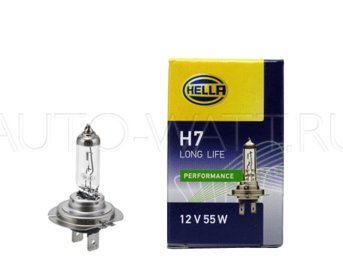 Лампа галогенная H7 - Hella Long Life 55W 12V