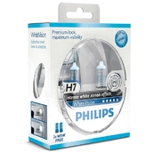 Лампа галогенная H7 - PHILIPS White Vision +60% 12V 55W 4300K Комплект