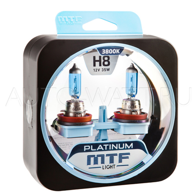 Лампа галогенная H8 - MTF Platinum 12V 35W 3800K