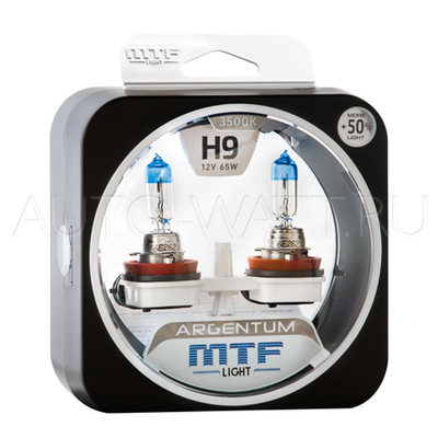 Лампа галогенная H9 - MTF Argentum + 50% 12V 65W 3500K