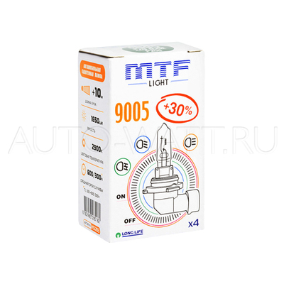 Лампа галогенная HB3 9005 - MTF 12V 65W 3000K