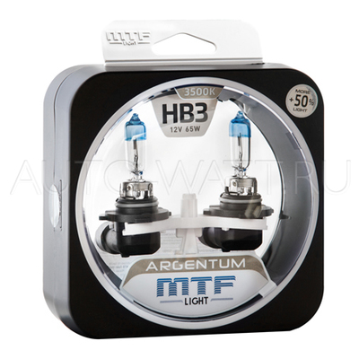 Лампа галогенная HB3 9005 - MTF Argentum + 50% 12V 65W 3500K