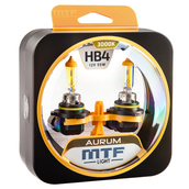 Лампа галогенная HB4 9006 - MTF Aurum 12V 55W 3000K