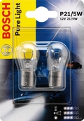 Лампа галогенная P21/5W 1157 - Bosch PureLight 12V 21/5W