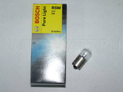 Лампа галогенная R5W BA15s - Bosch Pure Light 12V 5W