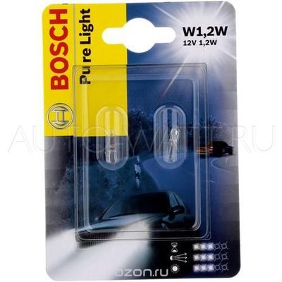 Лампа галогенная T5 - Bosch Pure Light 12V 2W