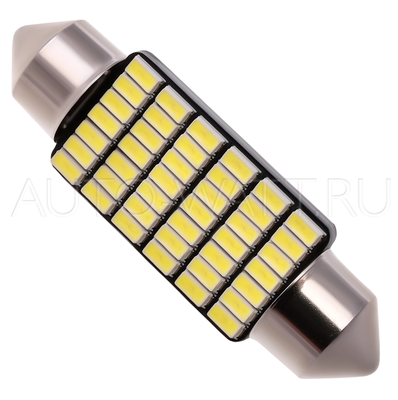 Светодиодная лампа C10W 41 мм - Max-Visiko 42Led 5Вт Белая