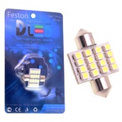Светодиодная лампа C5W 31 мм - 16 SMD3528 1.28Вт Белая