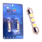 Светодиодная лампа C5W 36 мм - 3 SMD5050 Колба 0.72Вт Белая