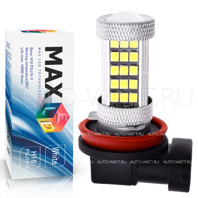Светодиодная лампа H16 PGJ19-3 - Max-Hill 66 Led 50Вт