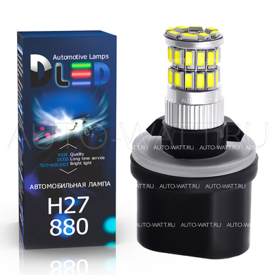 Светодиодная лампа H27 880 - 36 SMD3014 9Вт