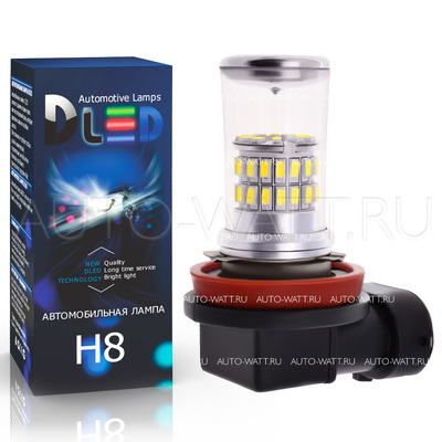 Светодиодная лампа H8 - 48 SMD3014 9Вт