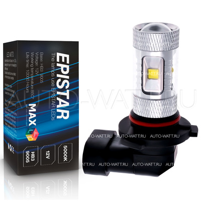 Светодиодная лампа HB3 9005 - 6 Epistar Линза 30Вт