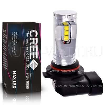 Светодиодная лампа HB4 9006 - 6 CREE V2 30Вт