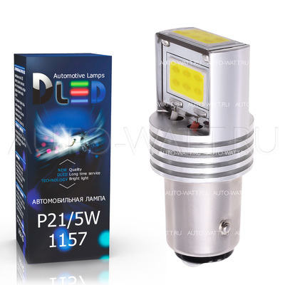 Светодиодная лампа P21/5W 1157 - 3 High-Power 9Вт Белая