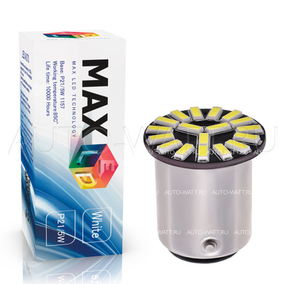 Светодиодная лампа P21/5W 1157 - Max-7014 18Led 3.6Вт