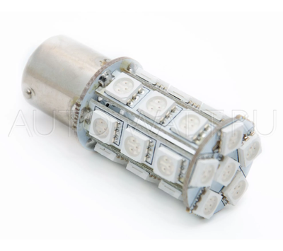Светодиодная лампа P21W 1156 - 30 SMD5050 7.2Вт Красная