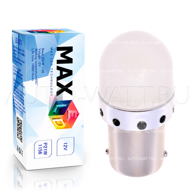 Светодиодная лампа P21W 1156 - Max-FIT2 4Вт Белая