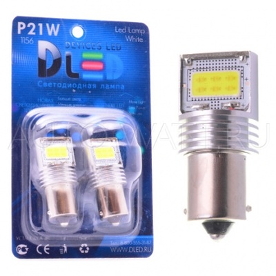 Светодиодная лампа P21W 1156 - 3 High-Power 9Вт Белая