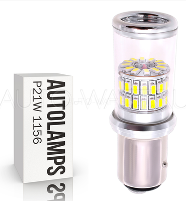 Светодиодная лампа P21W 1156 - 48 SMD3014 9Вт Красная
