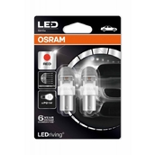 Светодиодная лампа P21W 1156 – LED Premium Red 2W Красные