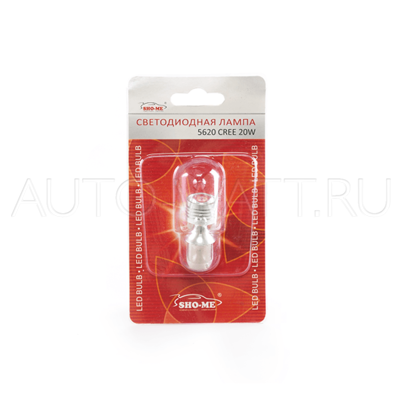 Светодиодная лампа P21W 1156 - SHO-ME 1156 - 5620 CREE - 20W Белая