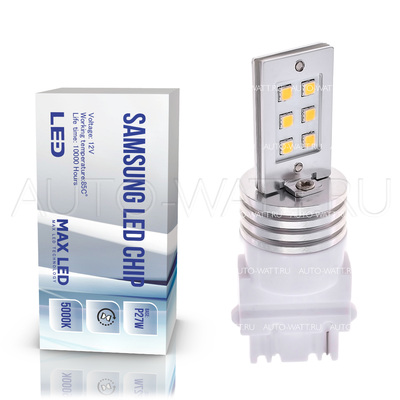 Светодиодная лампа P27W 3156 - Max-Samsung Chip 12Вт