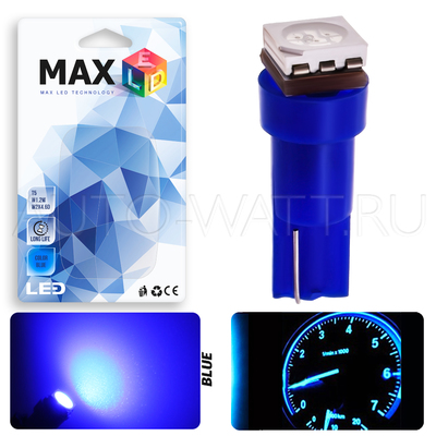 Светодиодная лампа T5 – 1 SMD5050 0.24Вт Синяя