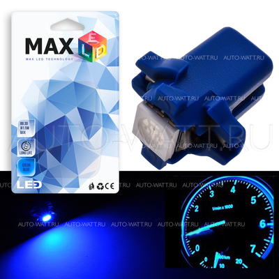 Светодиодная лампа T5 – B8.3D 1 SMD 5050 0.24Вт Синяя
