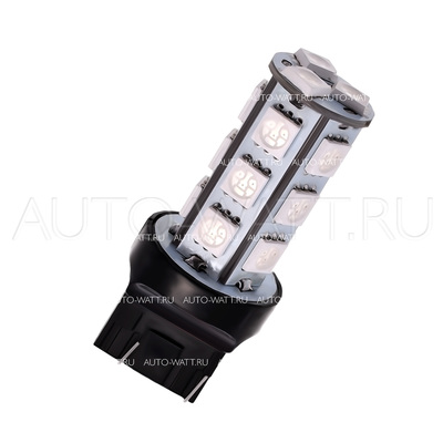 Светодиодная лампа W21/5W 7443 - 18 SMD5050 4.32Вт Жёлтая