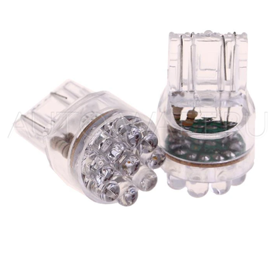 Светодиодная лампа W21/5W 7443 - DIP-LED 9 0.5Вт Белая