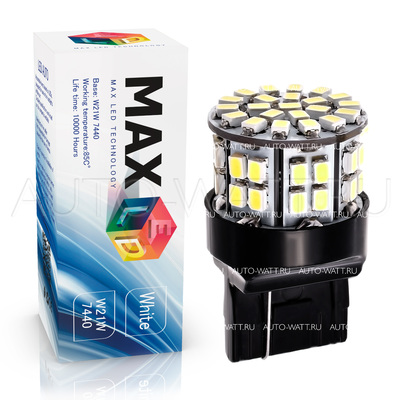 Светодиодная лампа W21W 7440 - Max-2820 5Вт Белая