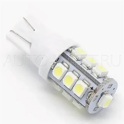 Светодиодная лампа W5W T10 – 13 SMD3528 1Вт Белая