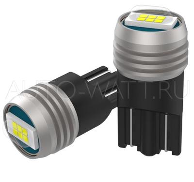 Светодиодные лампы W5W T10 – NAX LUX 5Вт Красный (2шт)