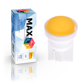 Светодиодная лампа W5W T10 – Max-COB 1Вт Жёлтая