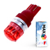 Светодиодная лампа W5W T10 – Max-Cristal 2Вт Красная