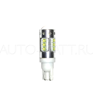 Светодиодная лампа W5W T10 – 16 Epistar Линза 16Вт